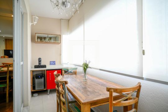 Varanda de apartamento à venda com 4 quartos, 93m² em Vila Gumercindo, São Paulo