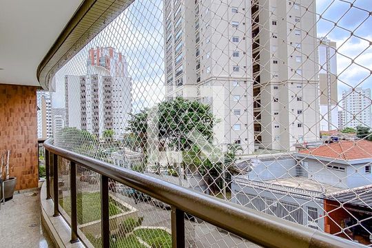 Varanda da Sala de apartamento para alugar com 4 quartos, 170m² em Vila Regente Feijó, São Paulo