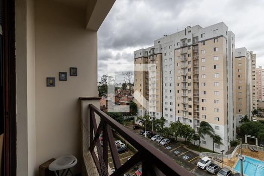 Varanda da Sala de apartamento à venda com 2 quartos, 58m² em Parque Bristol, São Paulo