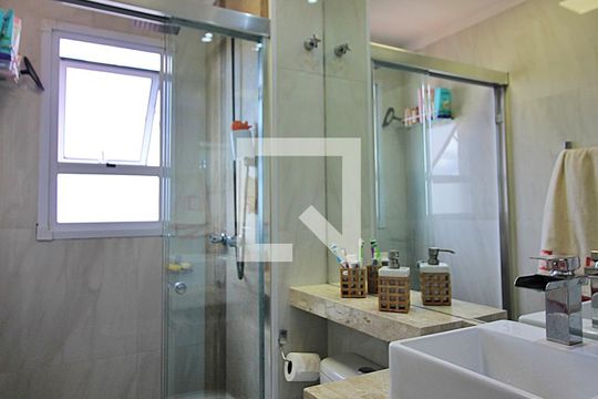 Banheiro Social de apartamento à venda com 2 quartos, 51m² em Suiço, São Bernardo do Campo