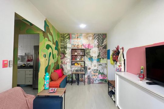 Sala de apartamento para alugar com 1 quarto, 46m² em Jardim Paulista, São Paulo