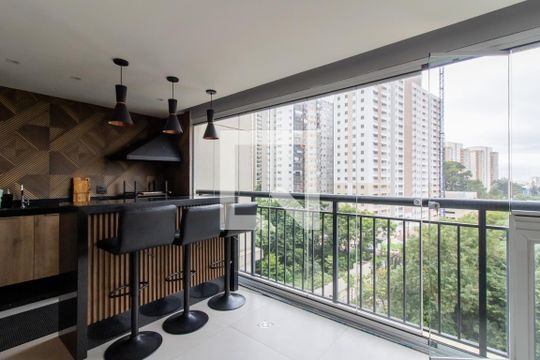 Varanda Gourmet de apartamento para alugar com 3 quartos, 106m² em Jardim Flor da Montanha, Guarulhos