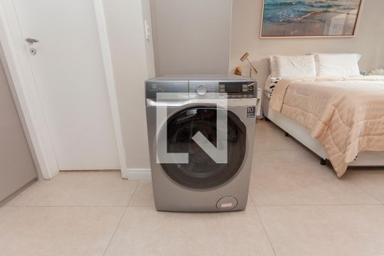 Detalhe da area de serviço de apartamento para alugar com 1 quarto, 40m² em Vila Castelo, São Paulo