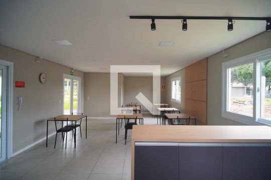 Área comum - Salão de festas de apartamento à venda com 2 quartos, 57m² em Pátria Nova, Novo Hamburgo