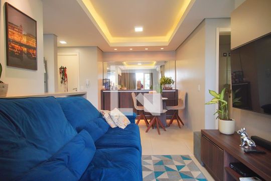Sala de apartamento para alugar com 2 quartos, 58m² em Rincão, Novo Hamburgo