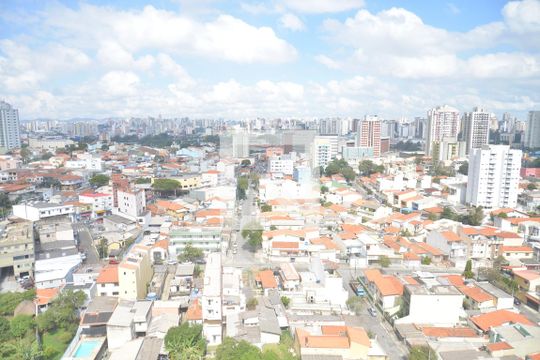 Vista da Suíte de apartamento à venda com 3 quartos, 82m² em Parque das Nações, Santo André