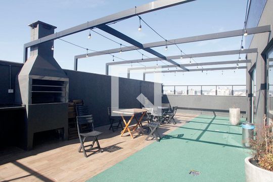 Área Comum - Rooftop + Churrasqueira de kitnet/studio para alugar com 1 quarto, 27m² em Cidade Baixa, Porto Alegre
