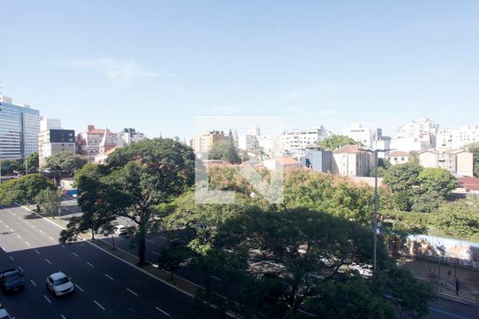 Vista  de kitnet/studio para alugar com 1 quarto, 27m² em Cidade Baixa, Porto Alegre