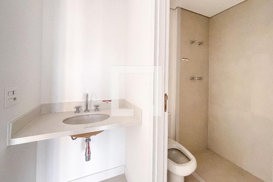 Banheiro de kitnet/studio à venda com 1 quarto, 40m² em Vila Mariana, São Paulo