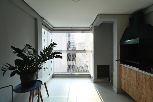Varanda gourmet de apartamento à venda com 2 quartos, 76m² em Centro, Santo André