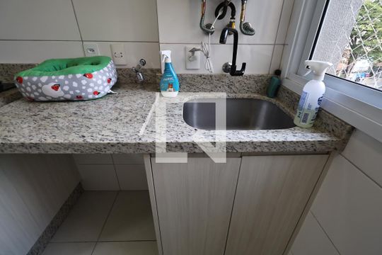Área de Serviço de apartamento à venda com 2 quartos, 76m² em Centro, Santo André