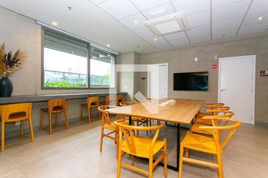 Condomínio - Salão de Festas de kitnet/studio para alugar com 1 quarto, 22m² em Vila Gomes Cardim, São Paulo