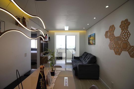 Sala de apartamento à venda com 2 quartos, 52m² em Baeta Neves, São Bernardo do Campo
