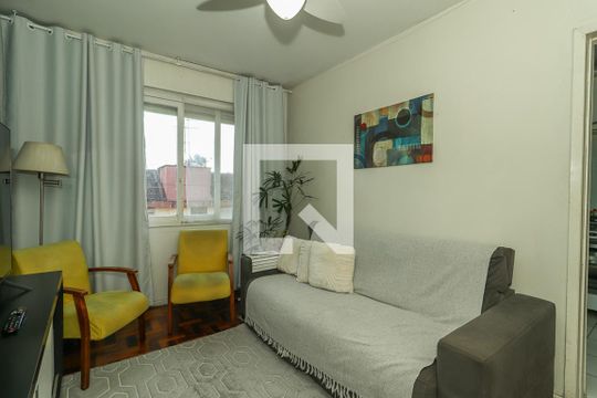 Sala de apartamento à venda com 2 quartos, 59m² em São Sebastião, Porto Alegre