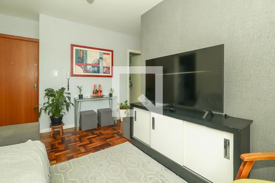 Sala de apartamento à venda com 2 quartos, 59m² em São Sebastião, Porto Alegre