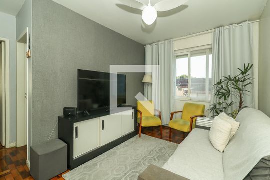 Sala de apartamento à venda com 2 quartos, 59m² em São Sebastião, Porto Alegre