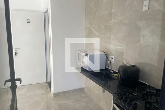 Cozinha de apartamento para alugar com 2 quartos, 44m² em Residencial Parque da Fazenda, Campinas