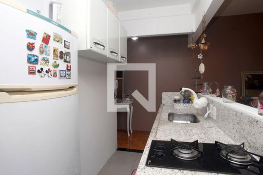 Cozinha + Área de Serviço de apartamento à venda com 1 quarto, 54m² em Centro Histórico, Porto Alegre