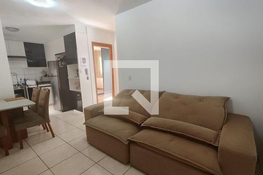 Sala de apartamento para alugar com 2 quartos, 43m² em Chacaras Reunidas Santa Terezinha, Contagem