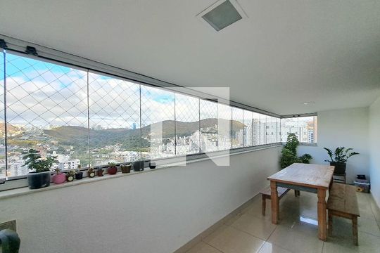 Varanda da Sala de apartamento à venda com 4 quartos, 127m² em Buritis, Belo Horizonte