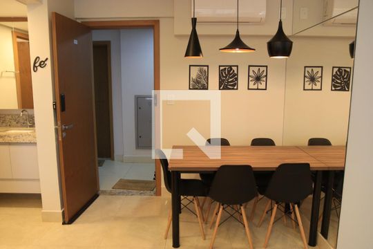 Sala de apartamento para alugar com 1 quarto, 46m² em Setor Marista, Goiânia