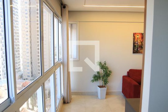 Varanda de apartamento para alugar com 1 quarto, 46m² em Setor Marista, Goiânia