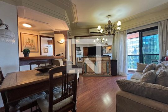 Sala de apartamento para alugar com 1 quarto, 48m² em Jardim Paulistano, São Paulo