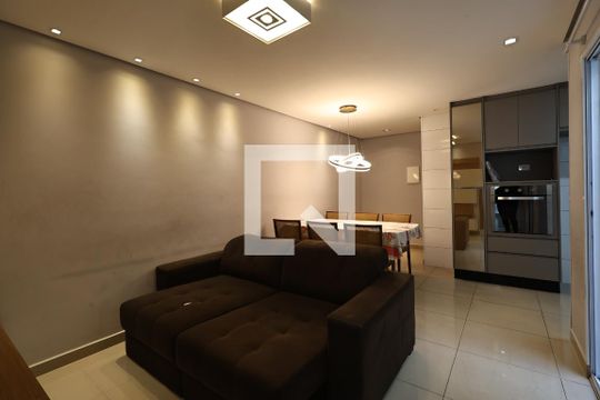 Sala de apartamento à venda com 2 quartos, 52m² em Vila América, Santo André
