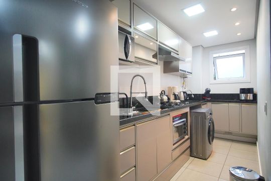 Cozinha de apartamento à venda com 2 quartos, 56m² em Rondônia, Novo Hamburgo