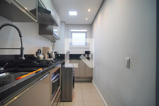Cozinha de apartamento à venda com 2 quartos, 56m² em Rondônia, Novo Hamburgo