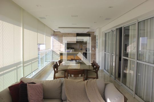 Varanda Sala de apartamento à venda com 3 quartos, 198m² em Jardim Santa Mena, Guarulhos