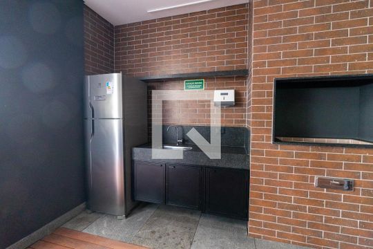 Área comum - Churrasqueira de apartamento para alugar com 1 quarto, 27m² em Vila Romana, São Paulo