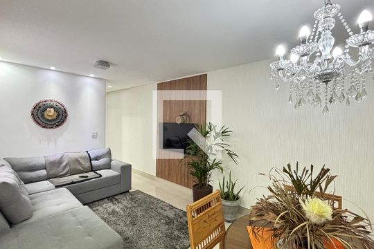 Sala de apartamento à venda com 2 quartos, 140m² em Vila Valparaíso, Santo André