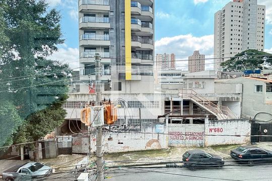 Vista da Suíte de apartamento à venda com 2 quartos, 140m² em Vila Valparaíso, Santo André