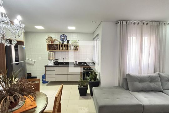 Sala de apartamento à venda com 2 quartos, 140m² em Vila Valparaíso, Santo André