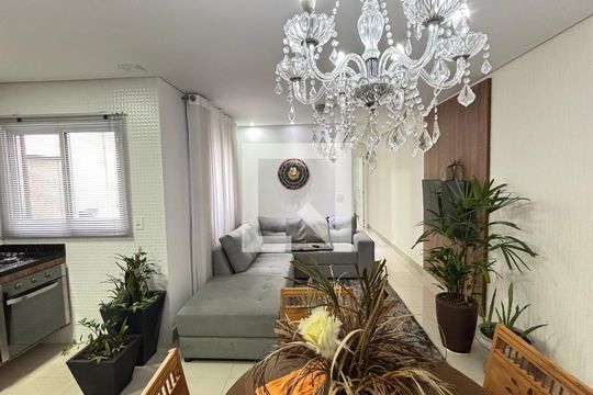 Sala de apartamento à venda com 2 quartos, 140m² em Vila Valparaíso, Santo André
