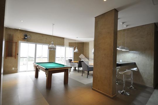 Área comum - Sala de Jogos de apartamento para alugar com 2 quartos, 60m² em Vila Gustavo, São Paulo