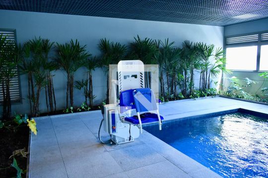 Área comum - Piscina Interna de kitnet/studio à venda com 1 quarto, 28m² em Vila Clementino, São Paulo