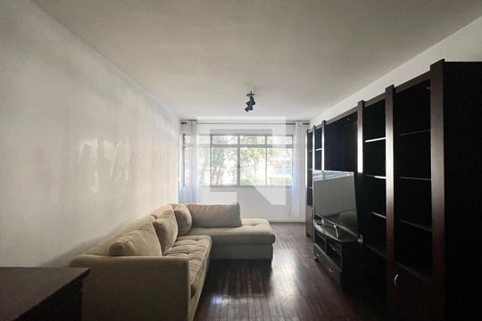 Sala de apartamento para alugar com 3 quartos, 130m² em Jardins, São Paulo