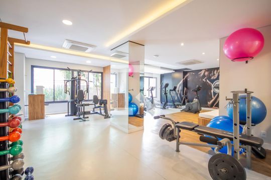 Área comum - Academia de apartamento para alugar com 1 quarto, 28m² em Vila Yara, Osasco