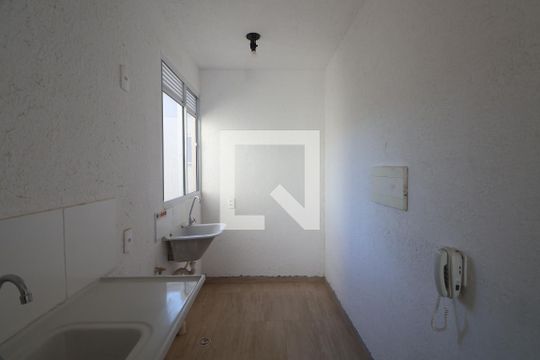 Cozinha e Área de Serviço de apartamento para alugar com 2 quartos, 52m² em Mato Grande, Canoas