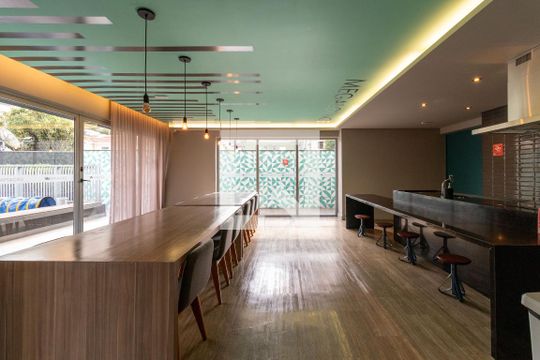 Área comum - Mega Lounge de kitnet/studio à venda com 1 quarto, 29m² em Pompeia, São Paulo