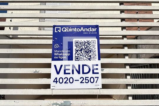 Placa de apartamento à venda com 2 quartos, 88m² em Vila Progresso, Santo André
