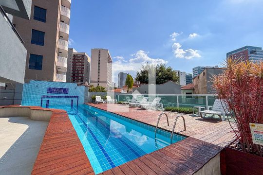 Área comum - Piscina de kitnet/studio à venda com 1 quarto, 25m² em Pinheiros, São Paulo