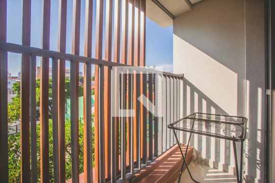 Varanda de kitnet/studio para alugar com 1 quarto, 25m² em Vila Clementino, São Paulo