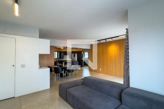 Sala de apartamento à venda com 2 quartos, 124m² em Brooklin, São Paulo