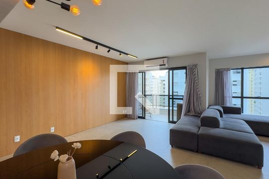 Sala de apartamento à venda com 2 quartos, 124m² em Brooklin, São Paulo