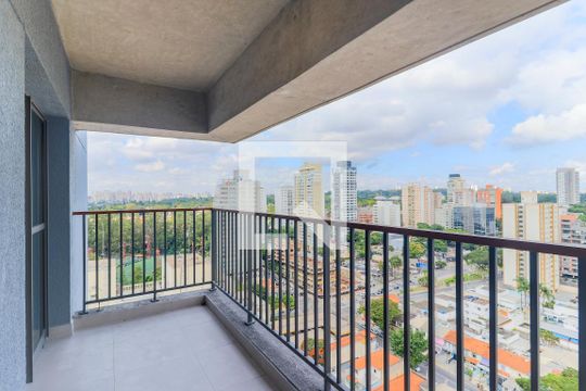 Varanda da Sala de apartamento para alugar com 2 quartos, 47m² em Santo Amaro, São Paulo