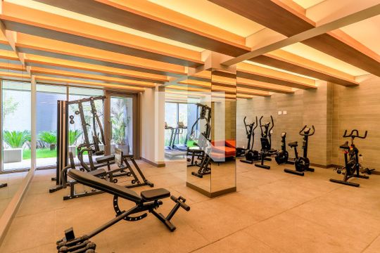 Área comum - Academia de apartamento para alugar com 2 quartos, 47m² em Santo Amaro, São Paulo