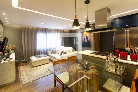Sala/Cozinha de apartamento à venda com 2 quartos, 90m² em Vila Nova Conceição, São Paulo